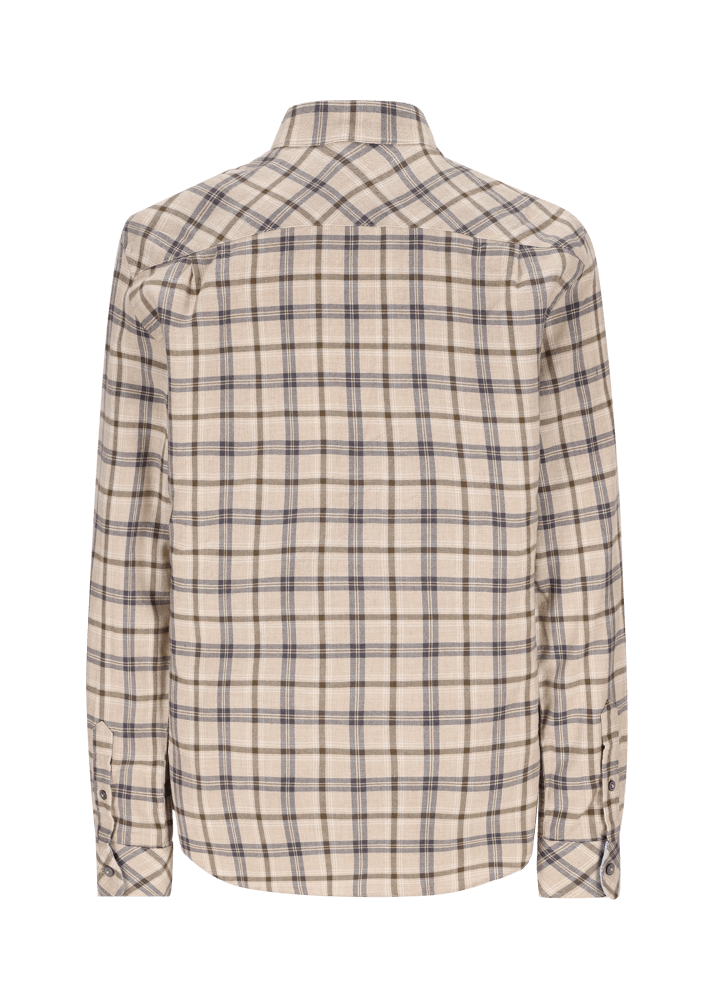 Luis Trenker Camicia a quadri con colletto alla coreana modello Lubernet Nuova