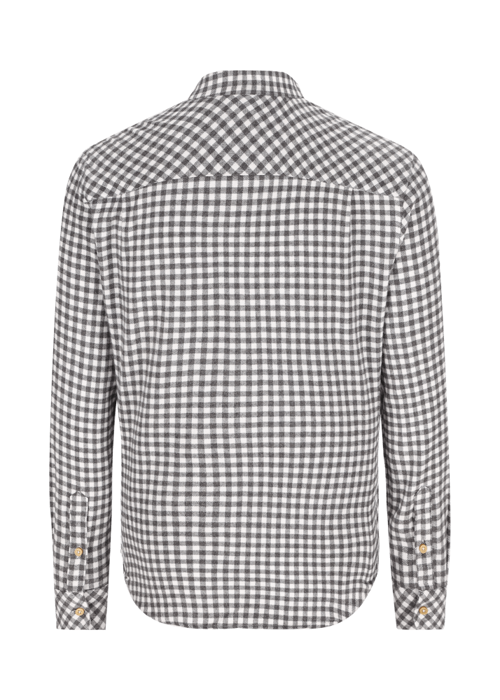 Luis Trenker Camicia con colletto alla coreana e motivo vichy Lubernet Spedizione gratuita