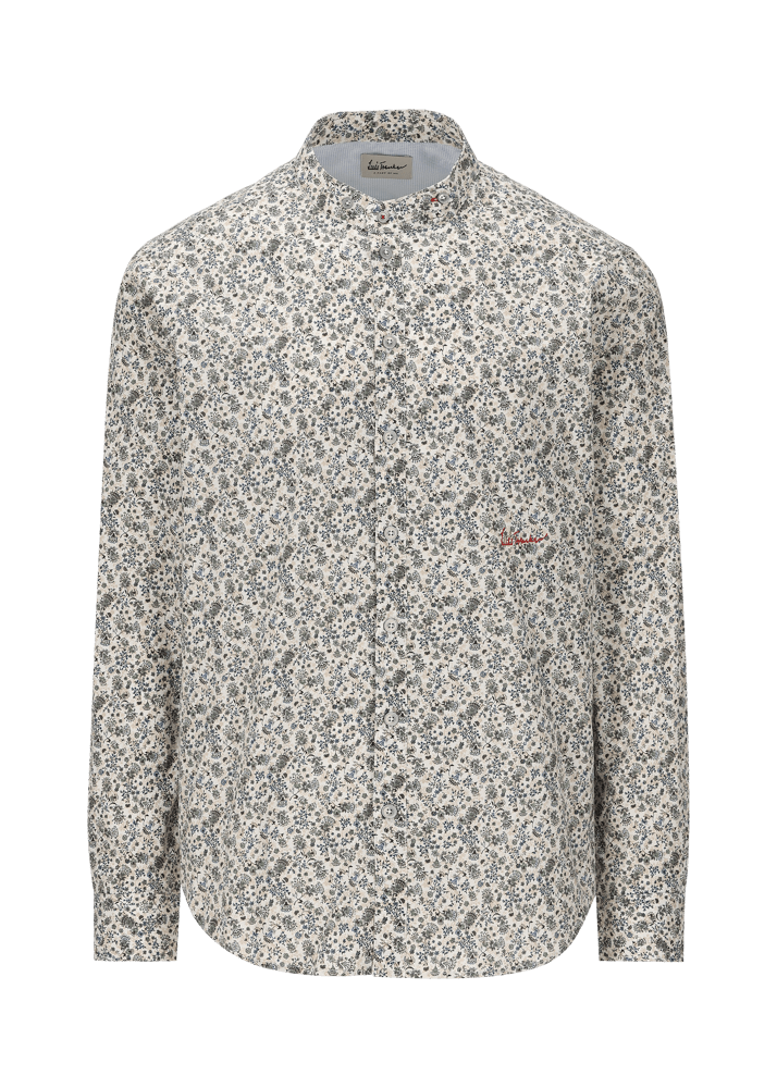 Luis Trenker Camicia con motivo floreale Lubernet Sconto di tempo limitato