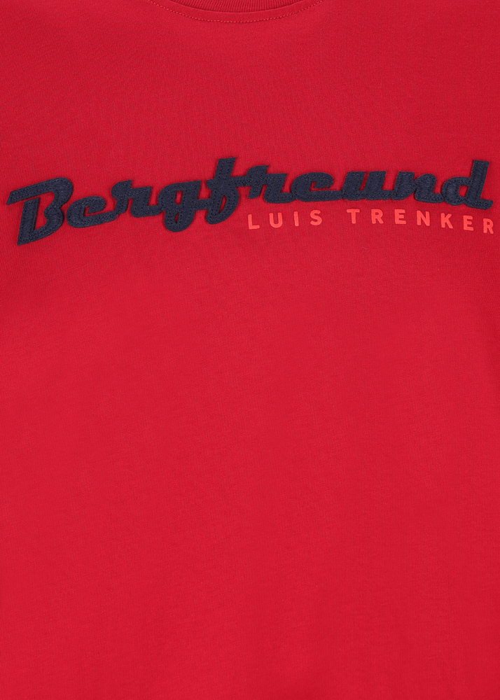 Luis Trenker Maglia a maniche lunghe con scritta Bergfreund Offerta speciale