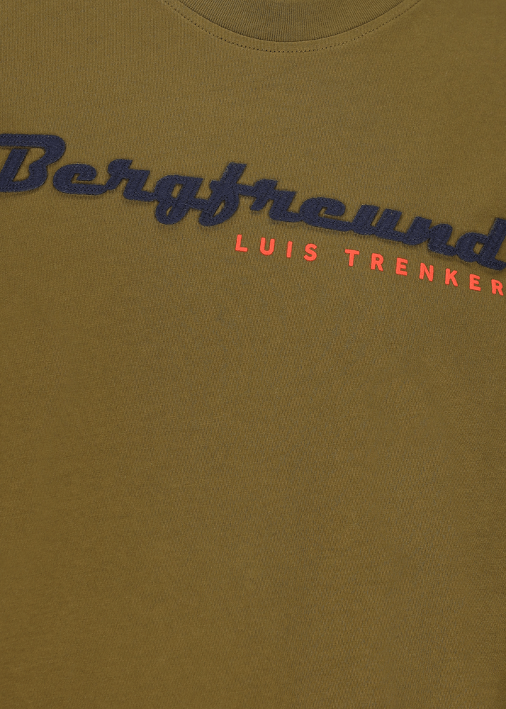 Luis Trenker Maglia a maniche lunghe con scritta Bergfreund Comprare a buon mercato