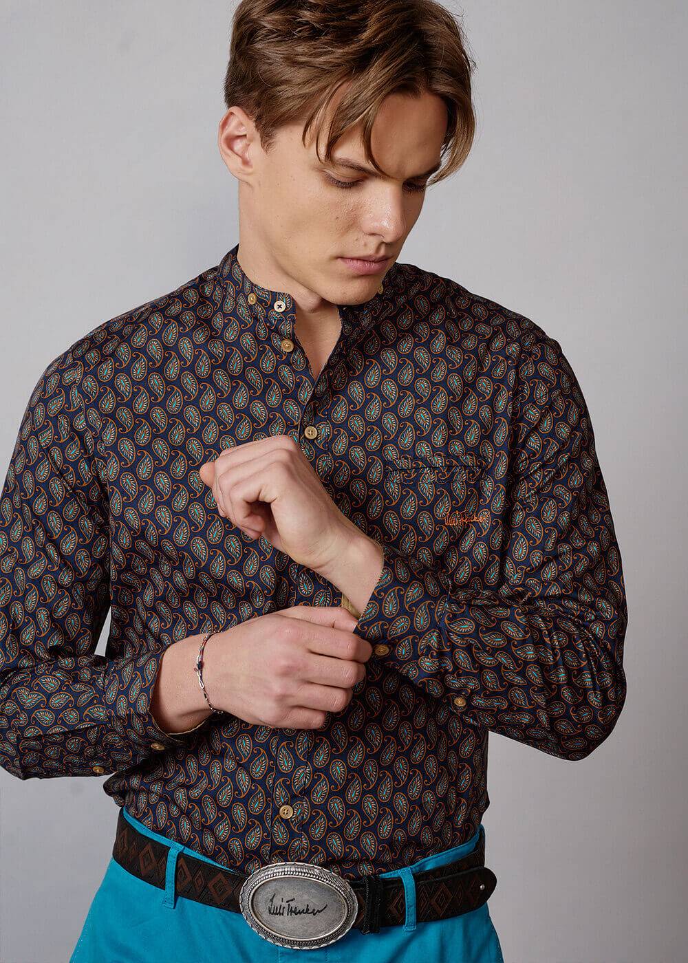 Luis Trenker Camicia con stampa modello Lubernet Latest stili