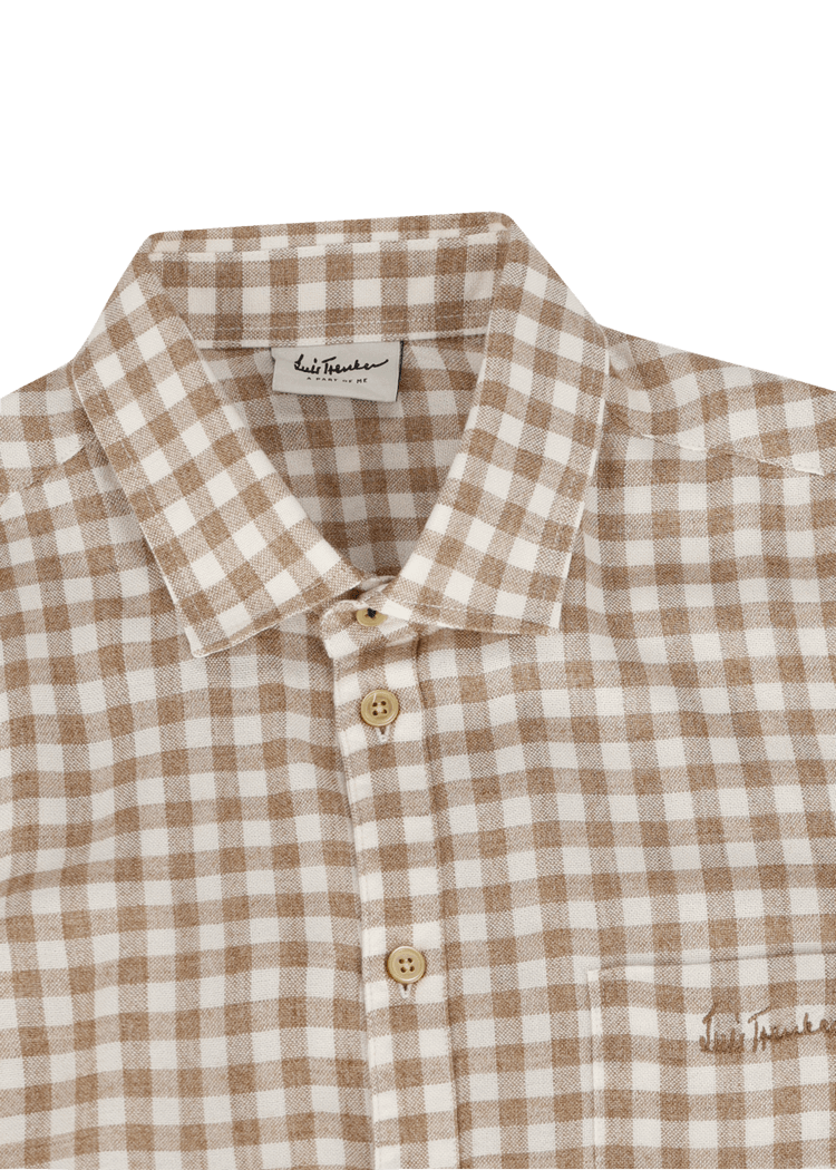 Luis Trenker Camicia con motivo vichy modello Luhaimo Fino al 65% di sconto