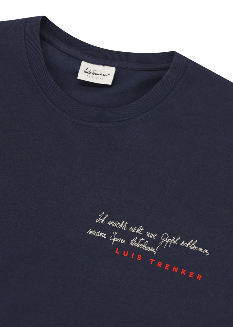 Luis Trenker T-shirt con stampa e ricamo modello Ludolf Trasporto libero internazionale
