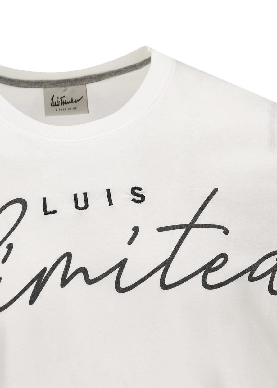 Luis Trenker Maglia a maniche corte con slogan Luis Unlimited Limitato a 3 giorni
