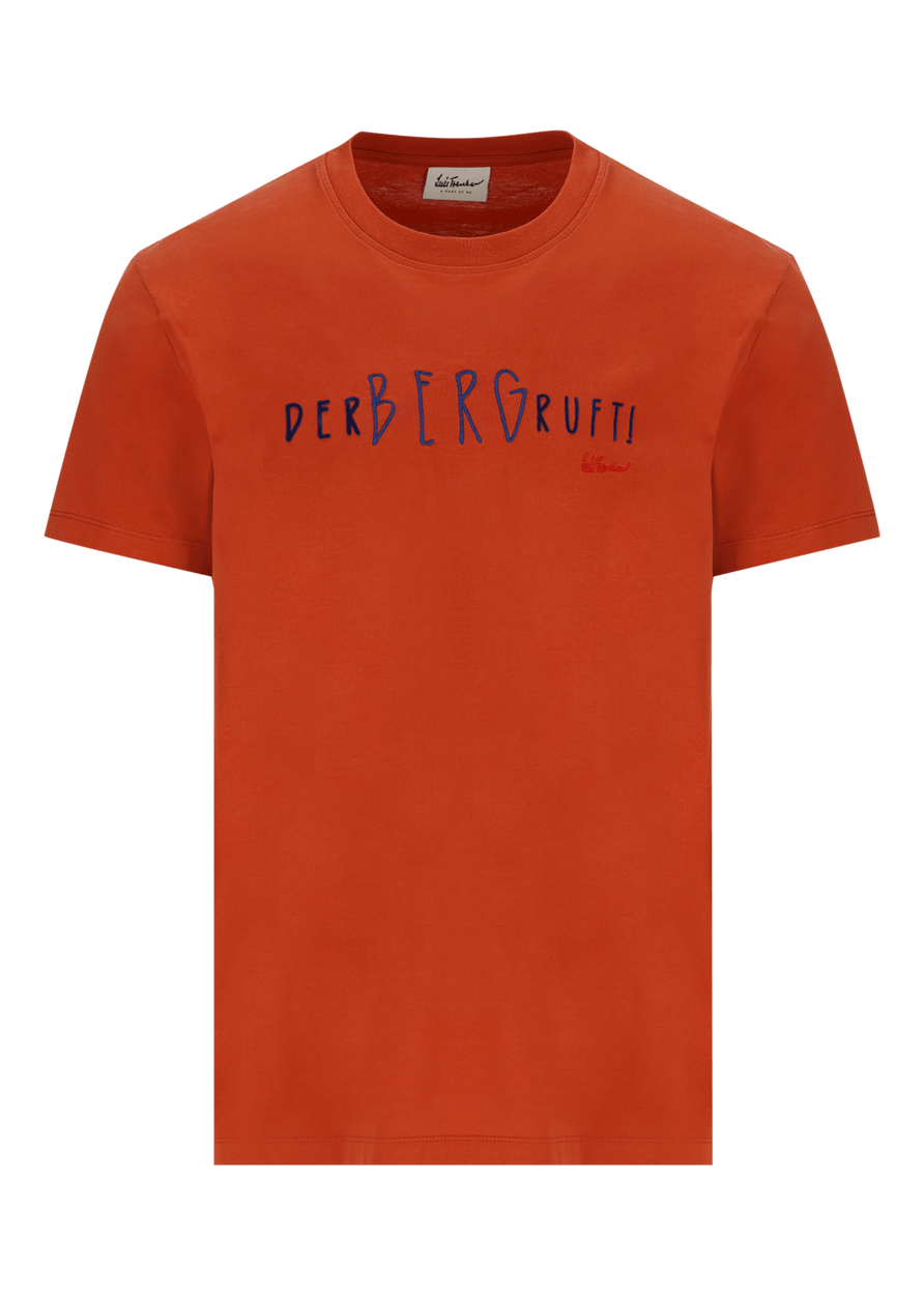 Luis Trenker T-shirt con scritta "Der Berg ruft" Black Friday Prezzi