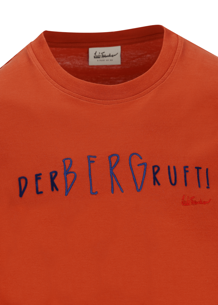 Luis Trenker T-shirt con scritta "Der Berg ruft" Black Friday Prezzi