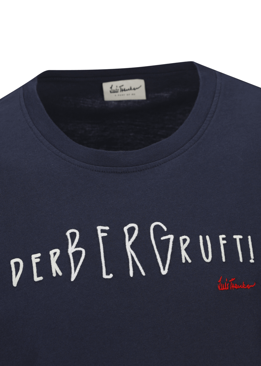 Luis Trenker T-shirt con scritta "Der Berg ruft" In vendita