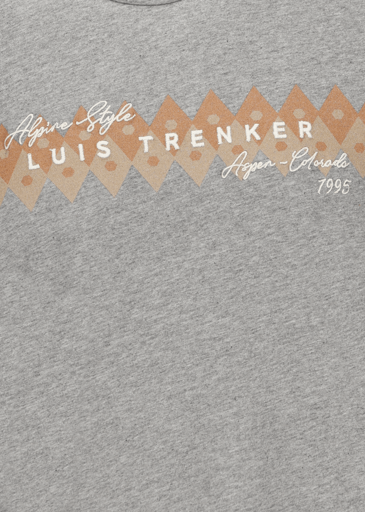 Luis Trenker T-shirt con stampa e ricamo modello Lulapo 50% di sconto per tempo limitato