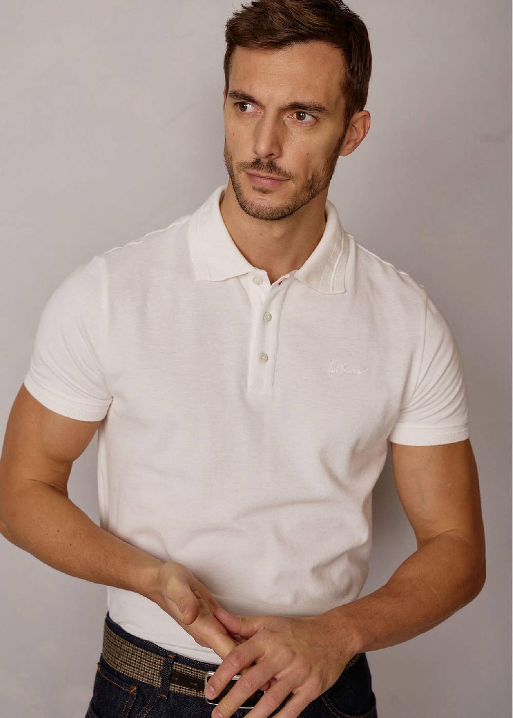 Luis Trenker Polo a maniche corte Luberneto Italy