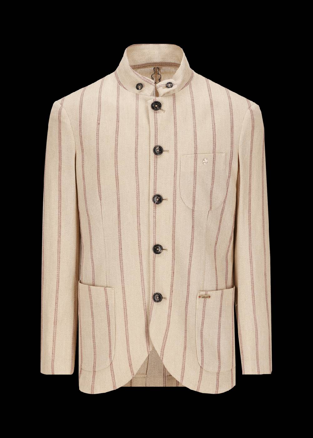 Luis Trenker Blazer in lino con motivo gessato modello Lusandro Fino Al -60%