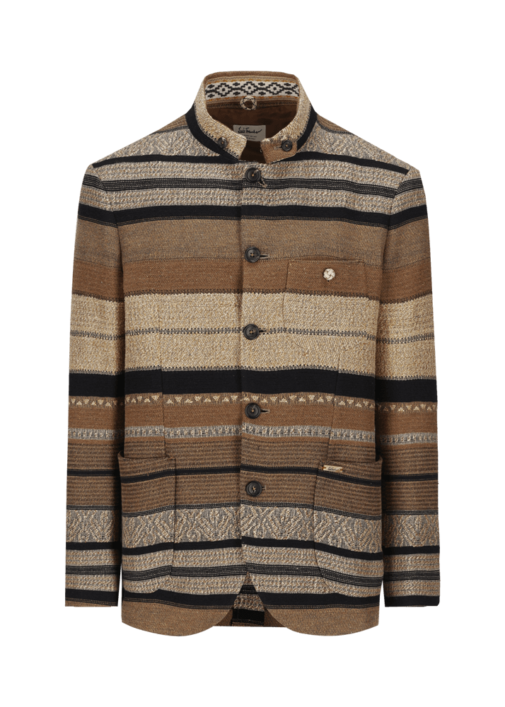 Luis Trenker Blazer in tessuto jacquard con motivo a righe modello Lusandro Shopping Online