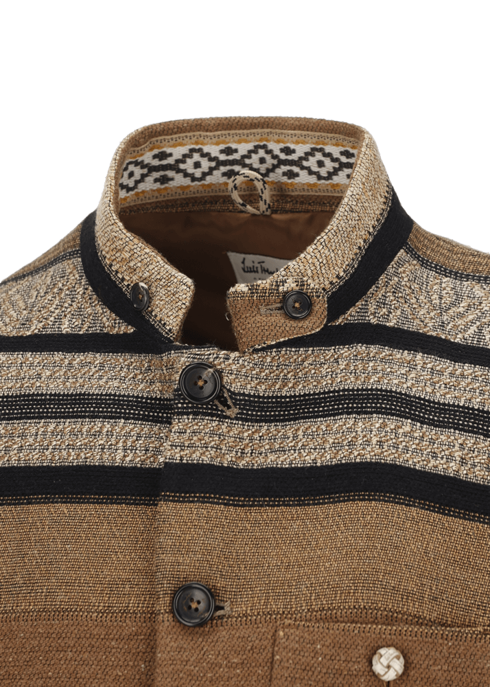 Luis Trenker Blazer in tessuto jacquard con motivo a righe modello Lusandro Shopping Online