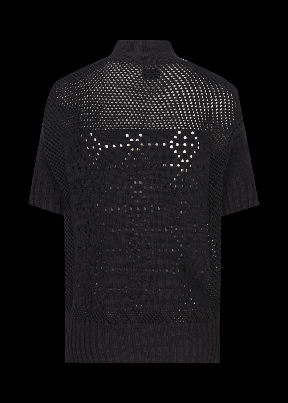 Luis Trenker Maglione in maglia traforata con profondo scollo a V modello Lualtea Sconto