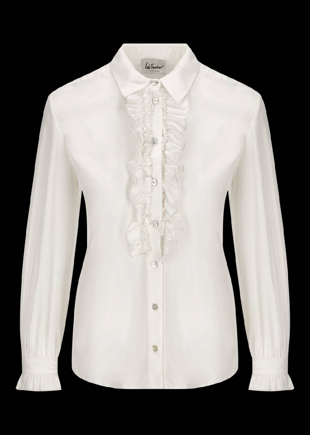 Luis Trenker Blusa con volant modello Lubrenda Vendita Economica