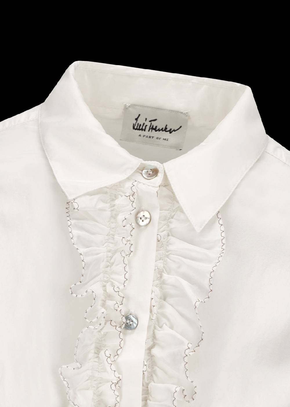 Luis Trenker Blusa con volant modello Lubrenda Vendita Economica