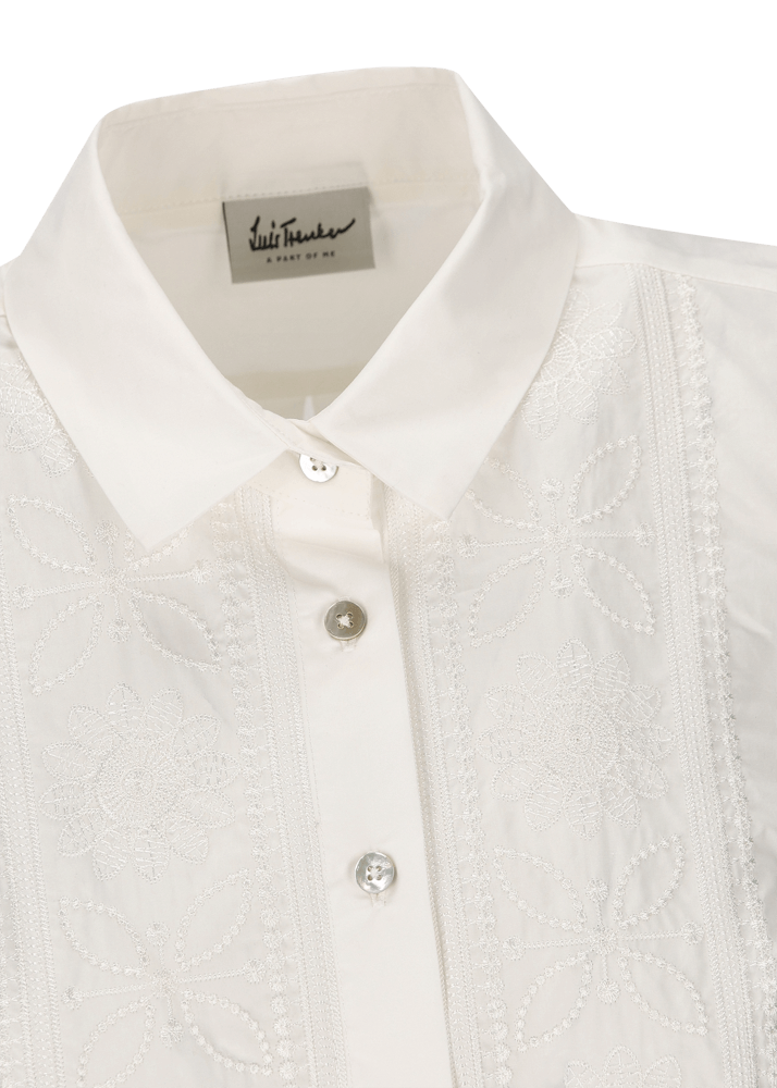 Luis Trenker Blusa in cotone smanicata modello Lubetta Saldi Di Fabbrica