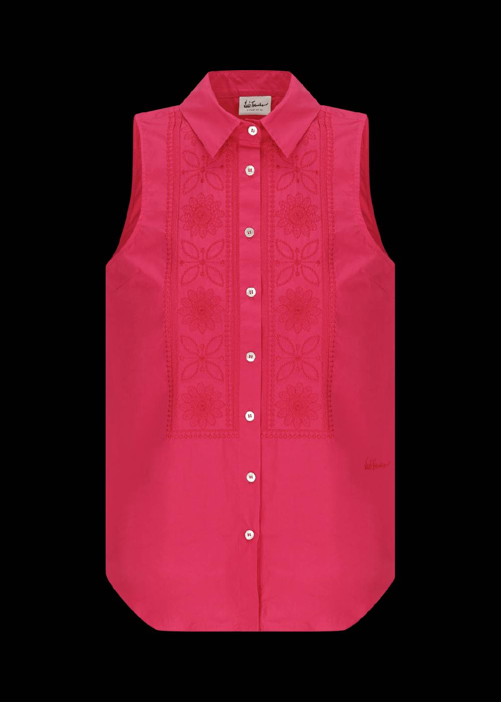 Luis Trenker Blusa in cotone smanicata modello Lubetta I Più Venduti