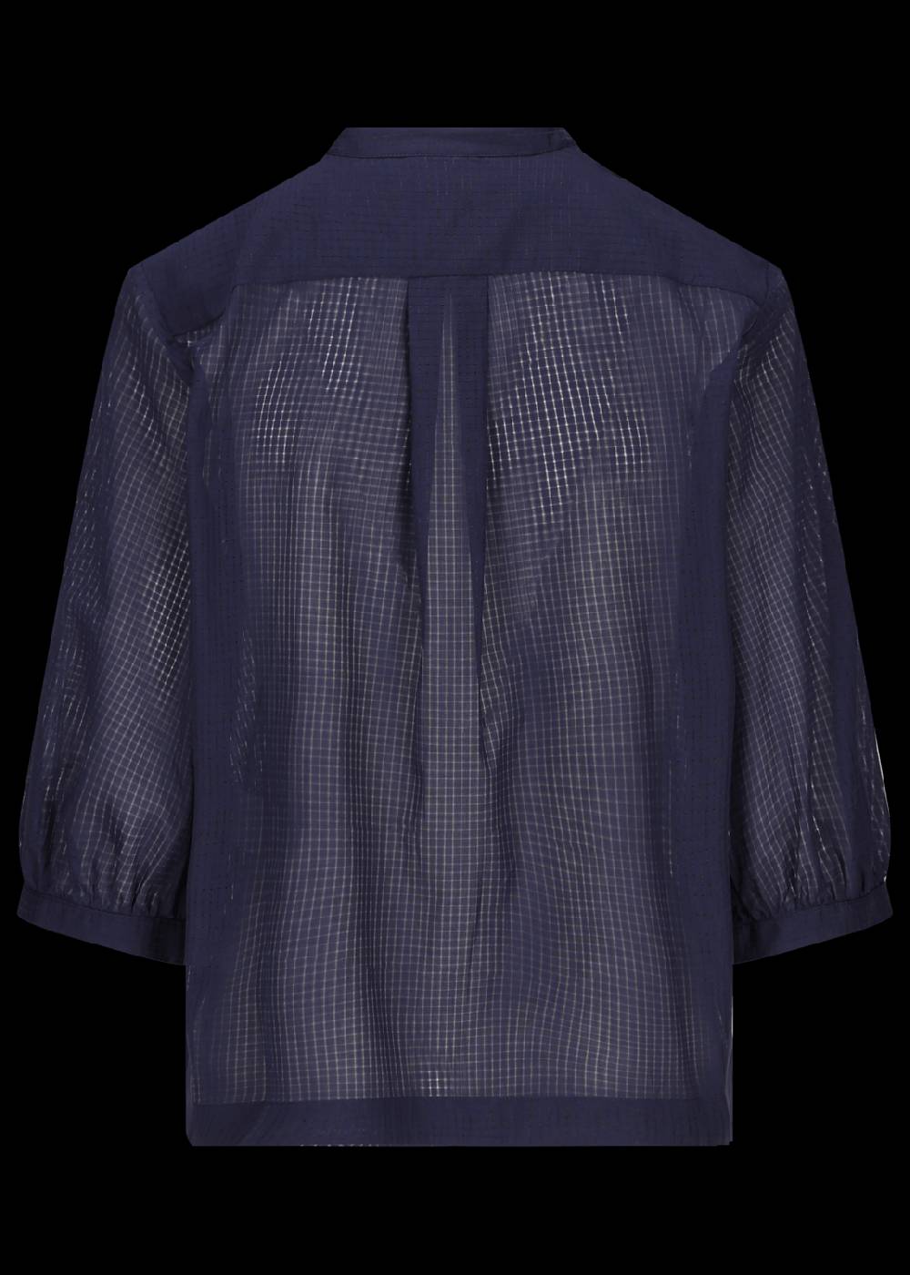 Luis Trenker Blusa in cotone con plastron modello Lufasta Nuova