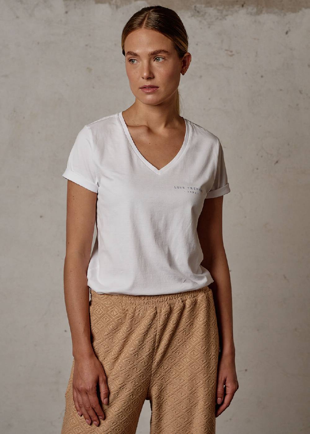 Luis Trenker T-shirt basic in cotone modello Lucarla Fornitura limitata