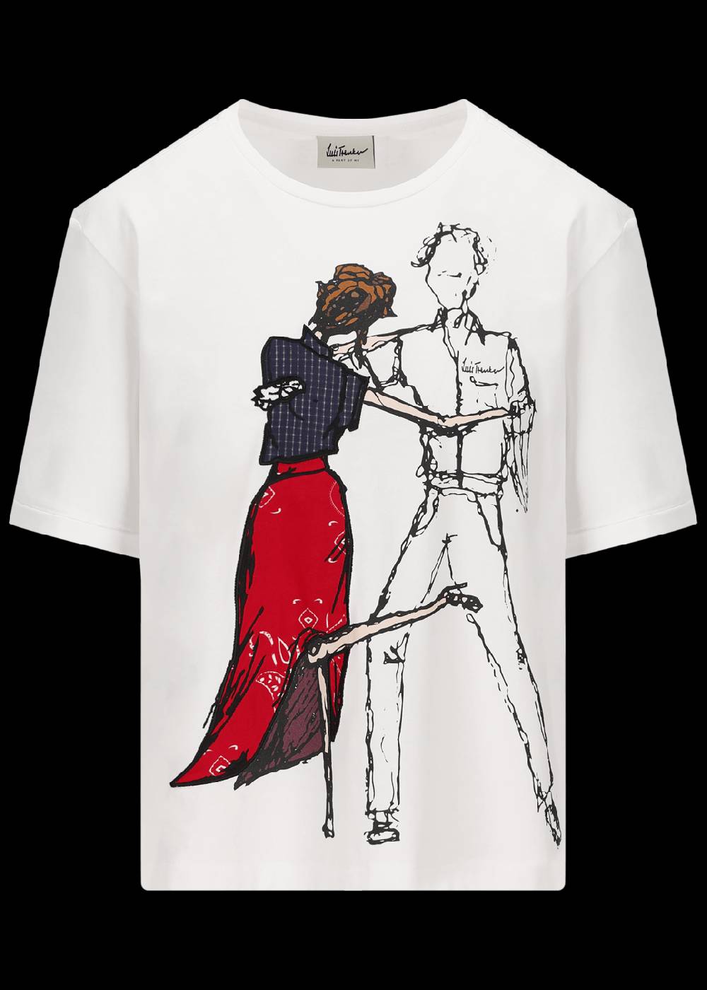 Luis Trenker T-shirt a maniche corte con motivo tango modello Lutara Offerta Pasqua