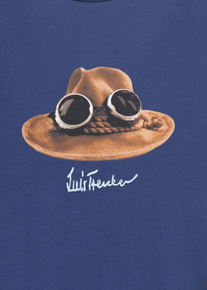 Luis Trenker T-shirt con grafica iconica raffigurante "Il Cappello" Offerta San Valentino