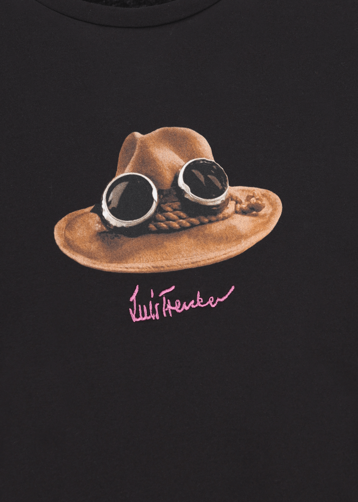 Luis Trenker T-shirt con grafica iconica raffigurante "Il Cappello" Offerta Anniversario
