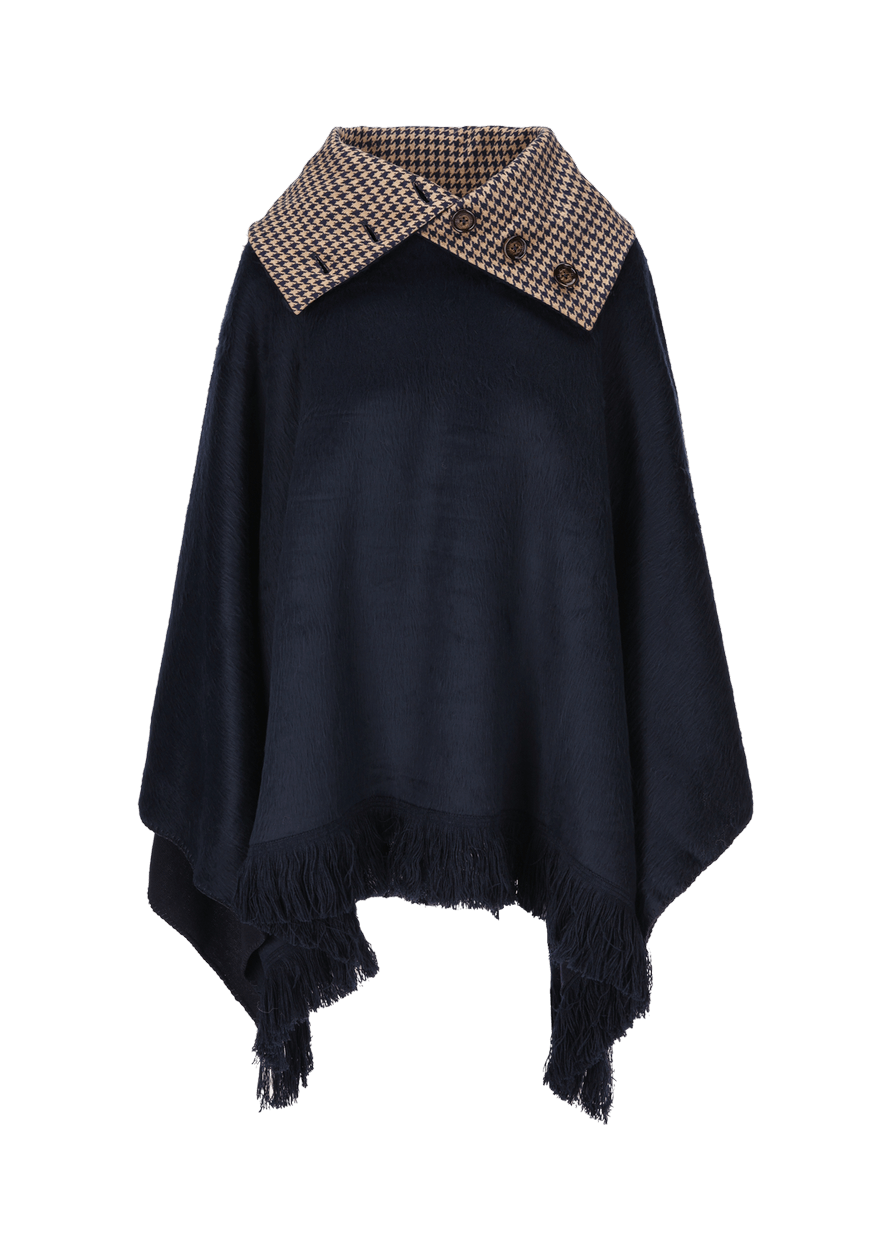 Luis Trenker Poncho con frange modello Lupiera Lightning offer