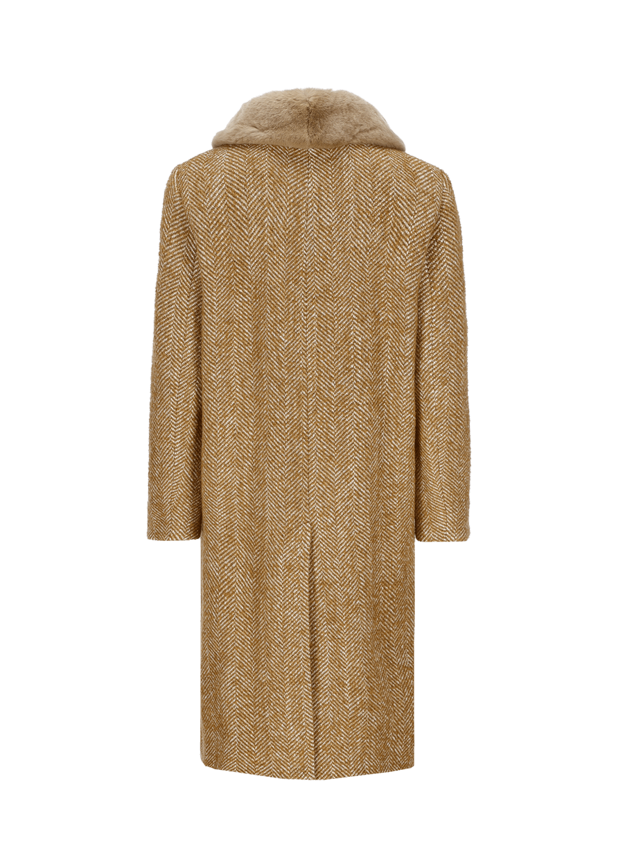 Luis Trenker Cappotto con collo di pelliccia modello Ludani Bestseller