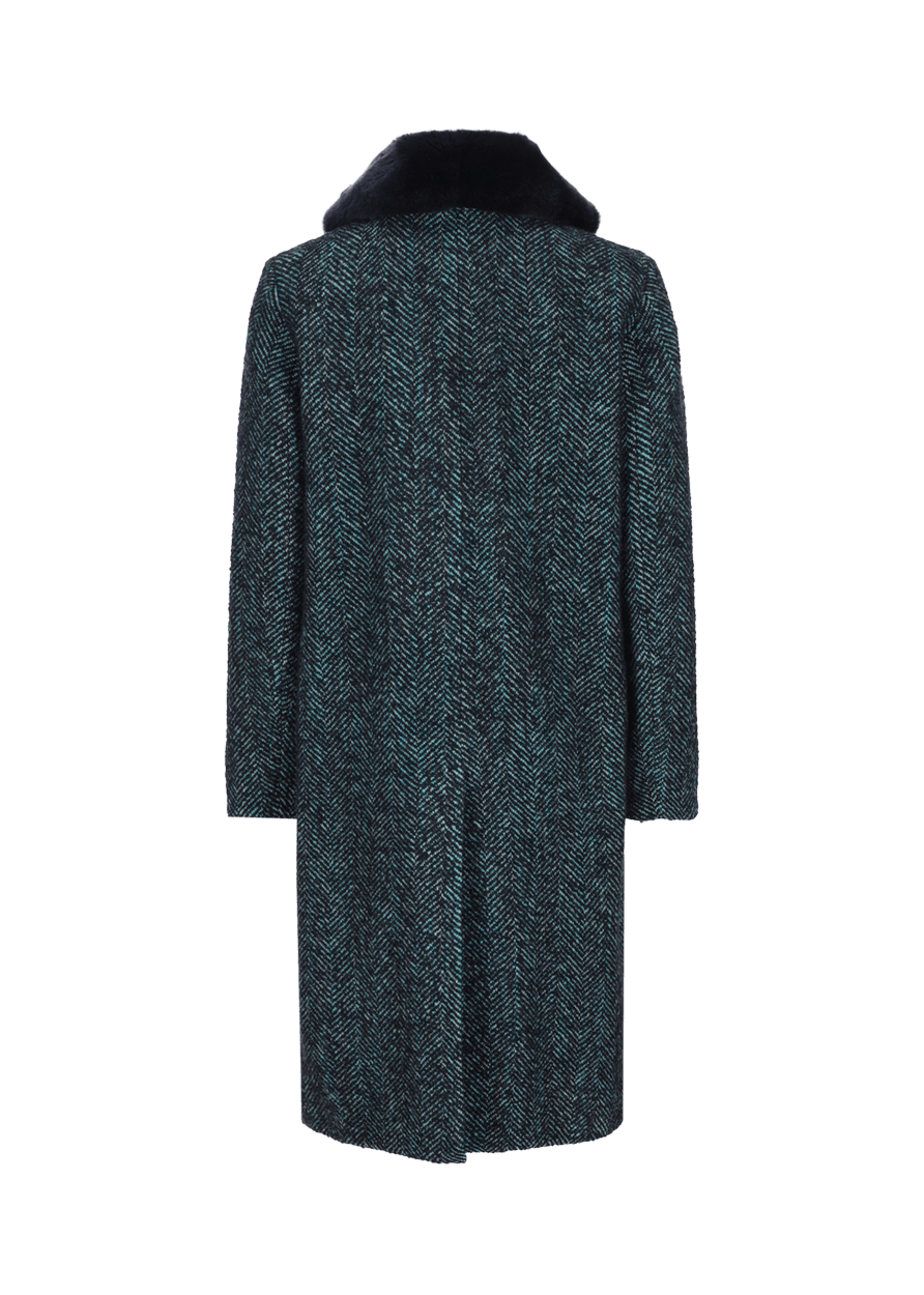 Luis Trenker Cappotto con collo di pelliccia modello Ludani Offerte stagionali