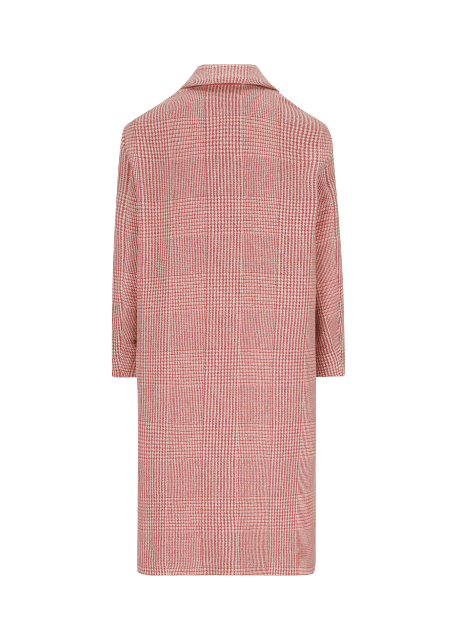 Luis Trenker Cappotto con motivo pied-de-poule modello Lualissa Liquidazione