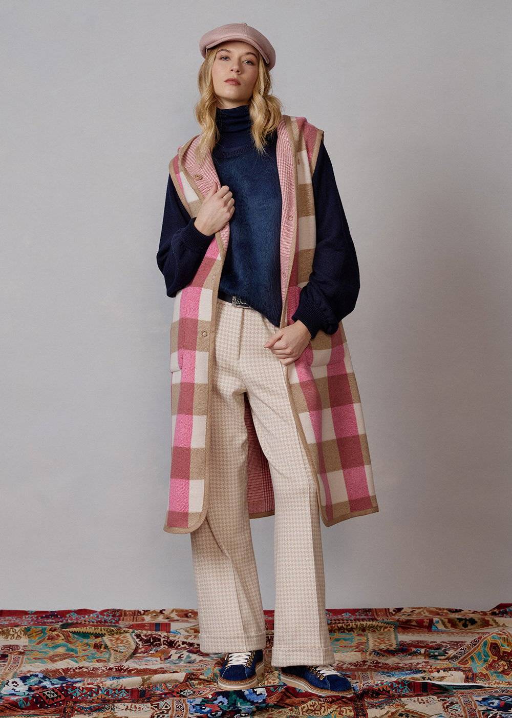 Luis Trenker Gilet double-face in misto lana modello Luelena Ritorno libero