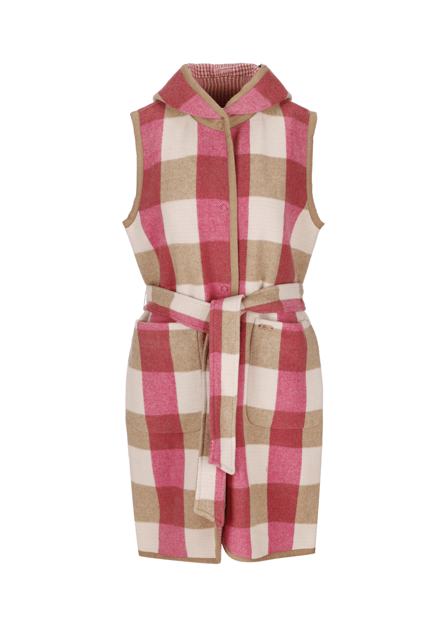 Luis Trenker Gilet double-face in misto lana modello Luelena Ritorno libero