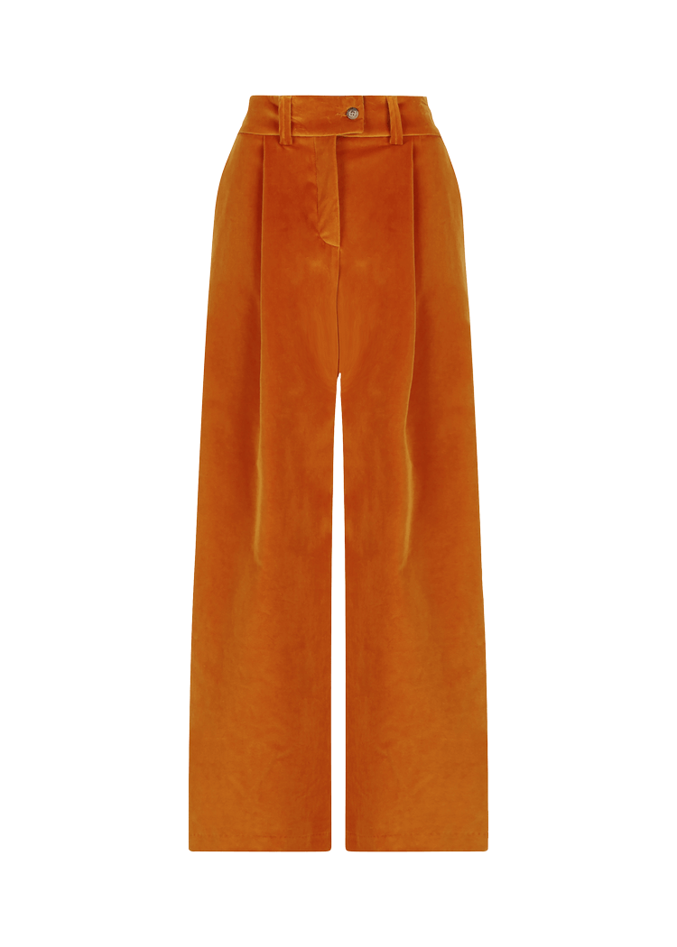 Luis Trenker Pantaloni di velluto plissettati modello Luxara Ultimo giorno