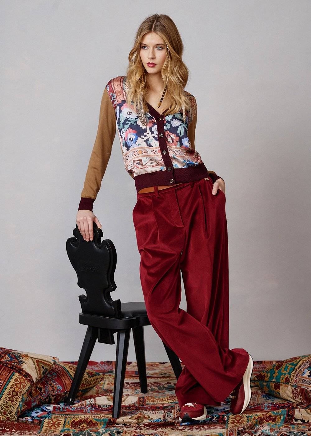 Luis Trenker Pantaloni di velluto plissettati modello Luxara Promozione temporanea