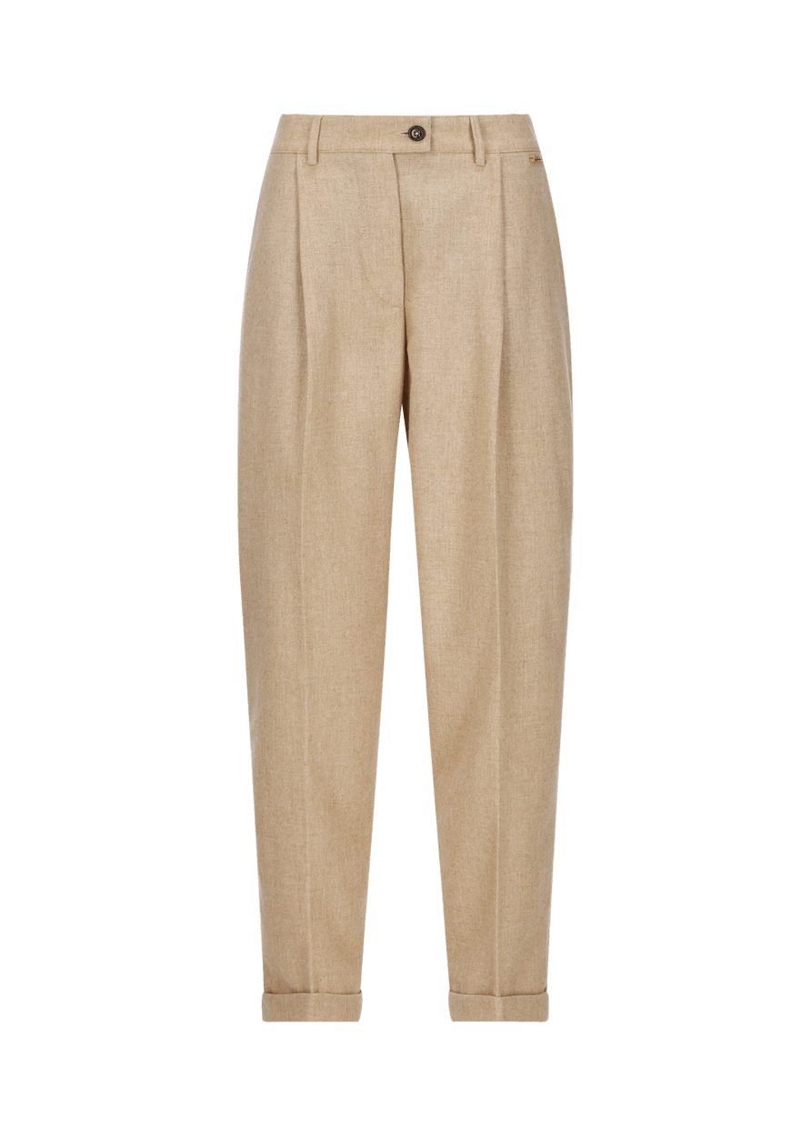 Luis Trenker Pantaloni carrot fit in flanella modello Luloretta Only for today