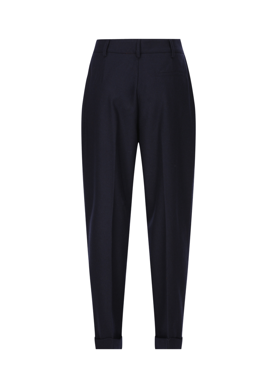 Luis Trenker Pantaloni carrot fit in flanella modello Luloretta Offerta speciale della fabbrica