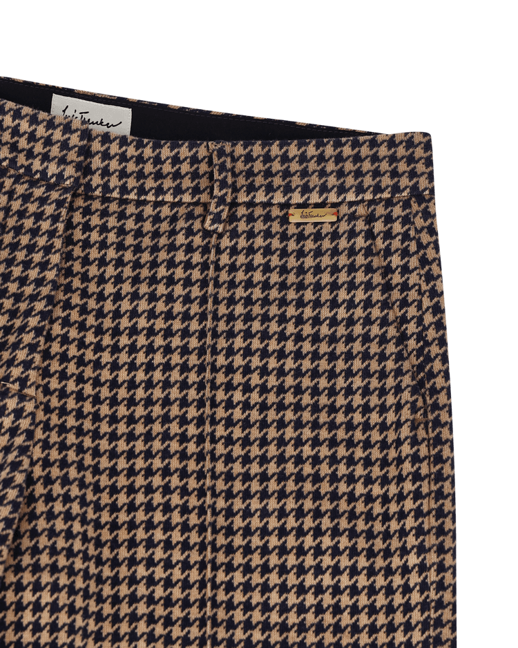 Luis Trenker Pantaloni con motivo pied-de-poule modello Lulara Sostegno trimestrale