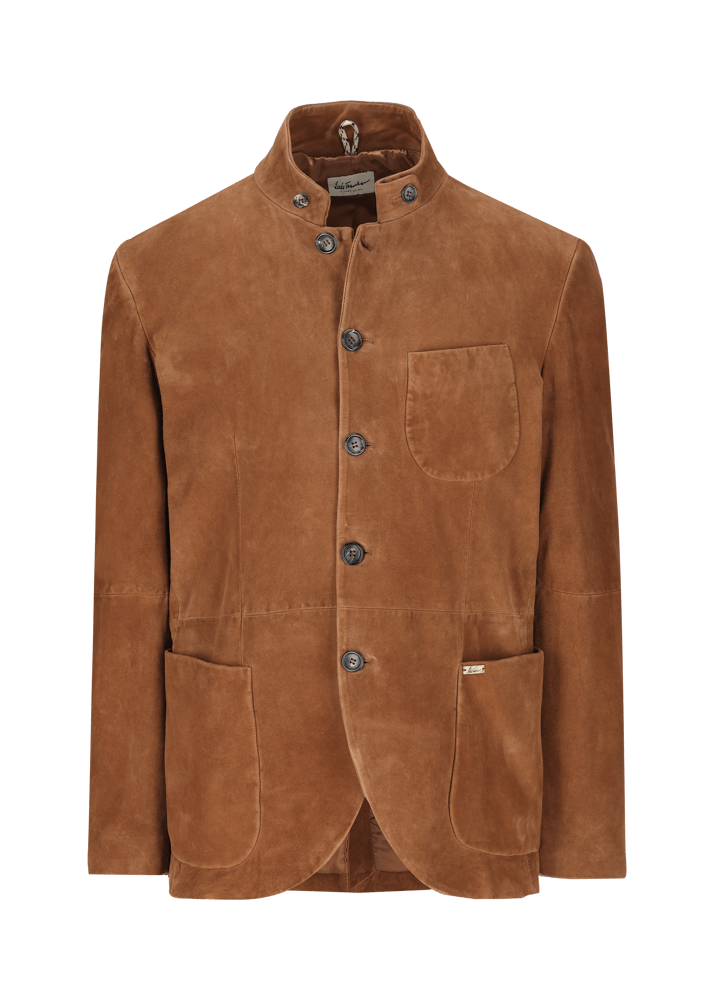 Luis Trenker Blazer in pelle scamosciata modello Lusandro Promozione