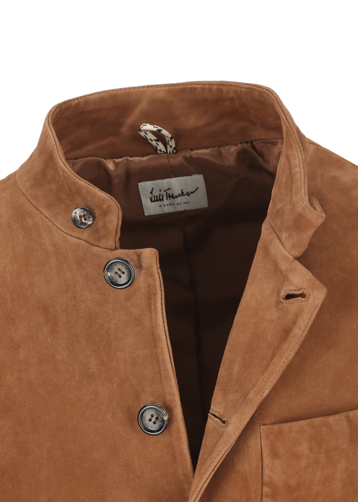 Luis Trenker Blazer in pelle scamosciata modello Lusandro Promozione