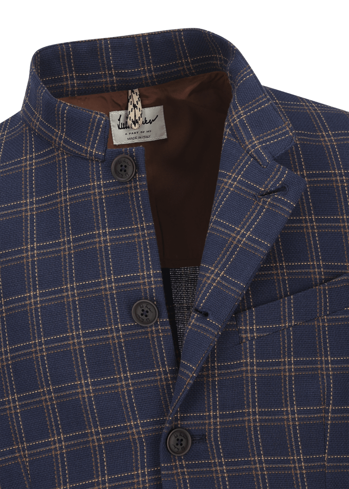 Luis Trenker Blazer con motivo a quadri modello Lusandretto Pezzi Unici