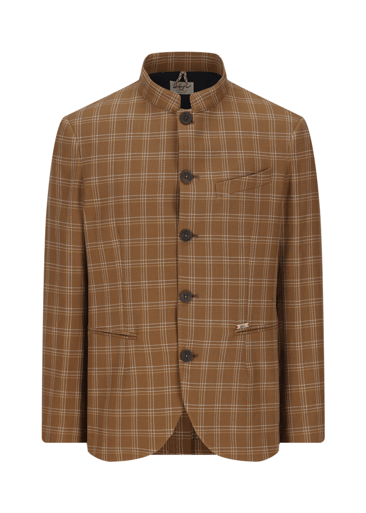 Luis Trenker Blazer con motivo a quadri modello Lusandretto Soddisfazione Garantita