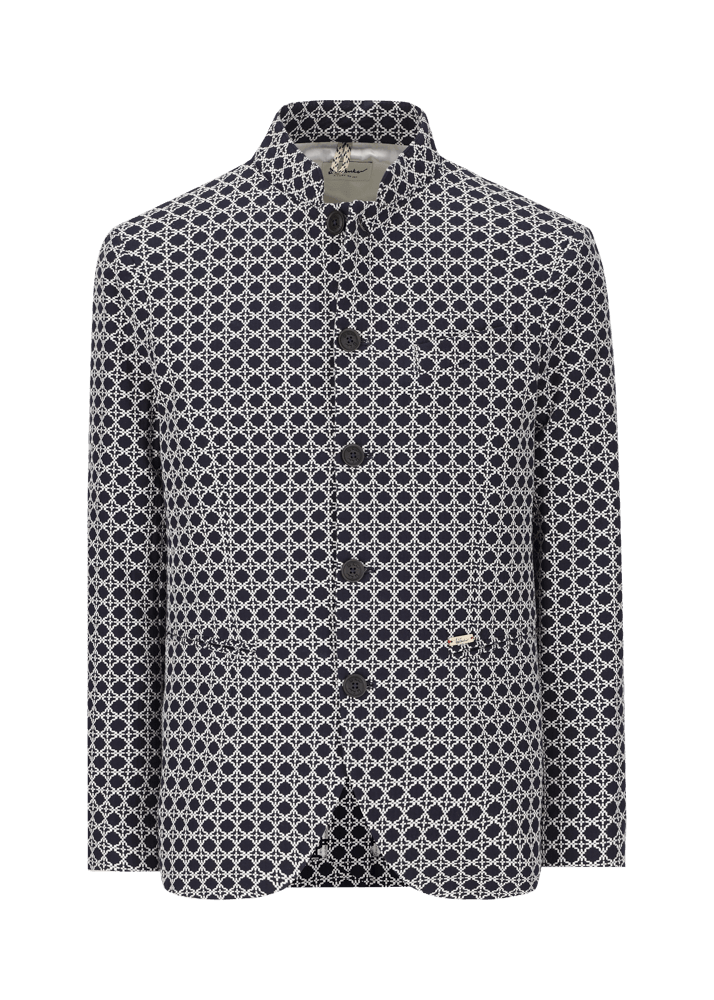 Luis Trenker Blazer in cotone jacquard modello Lusandretto Negozi Online