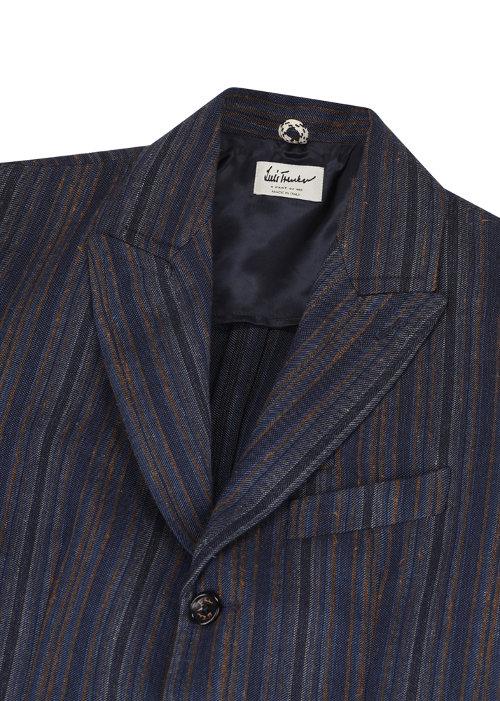 Luis Trenker Blazer con motivo a righe modello Lustefan Offerta