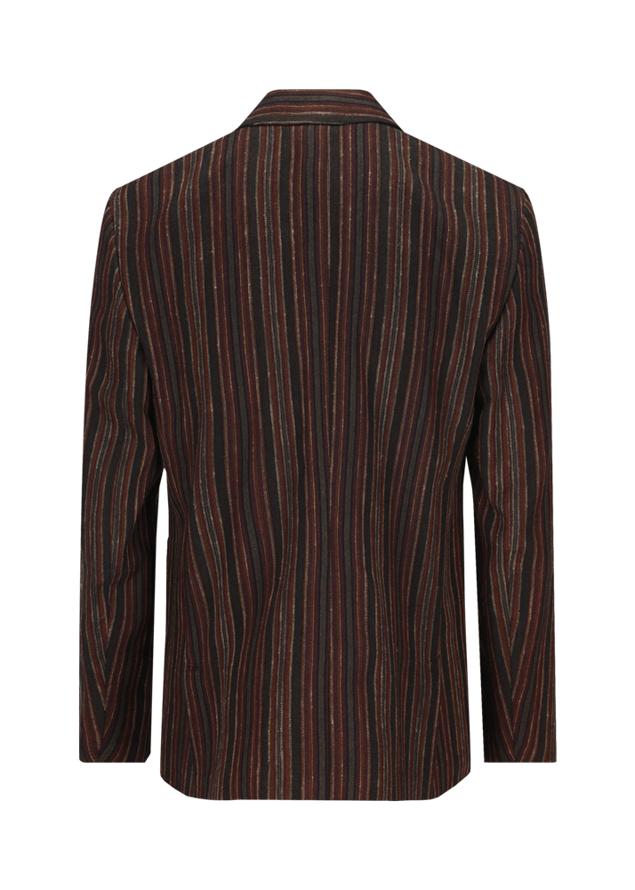 Luis Trenker Blazer con motivo a righe modello Lustefan Economico