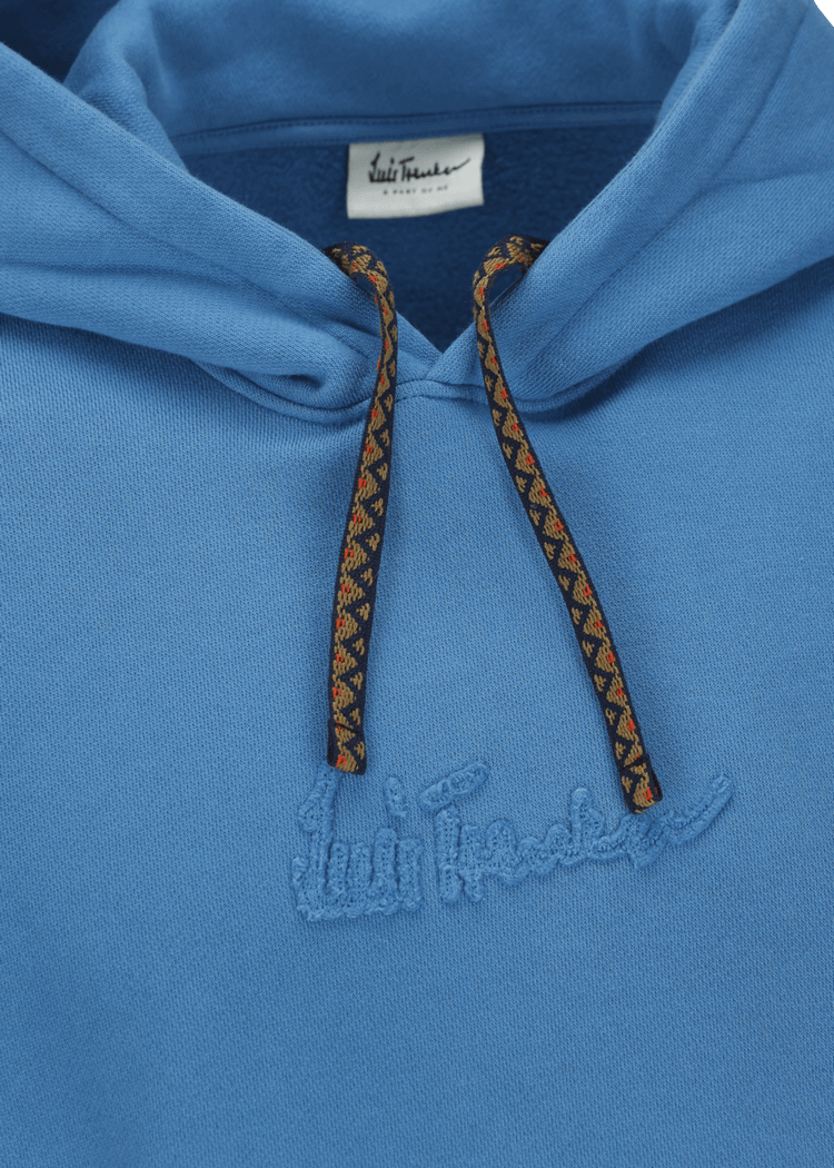 Luis Trenker Felpa con cappuccio con fascia jacquard modello Luphilipp Negozio
