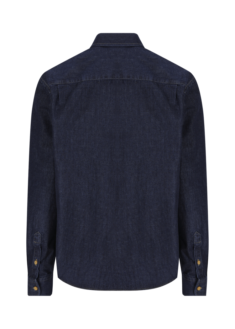 Luis Trenker Camicia button down in denim modello Lubenzio Comprare a buon mercato