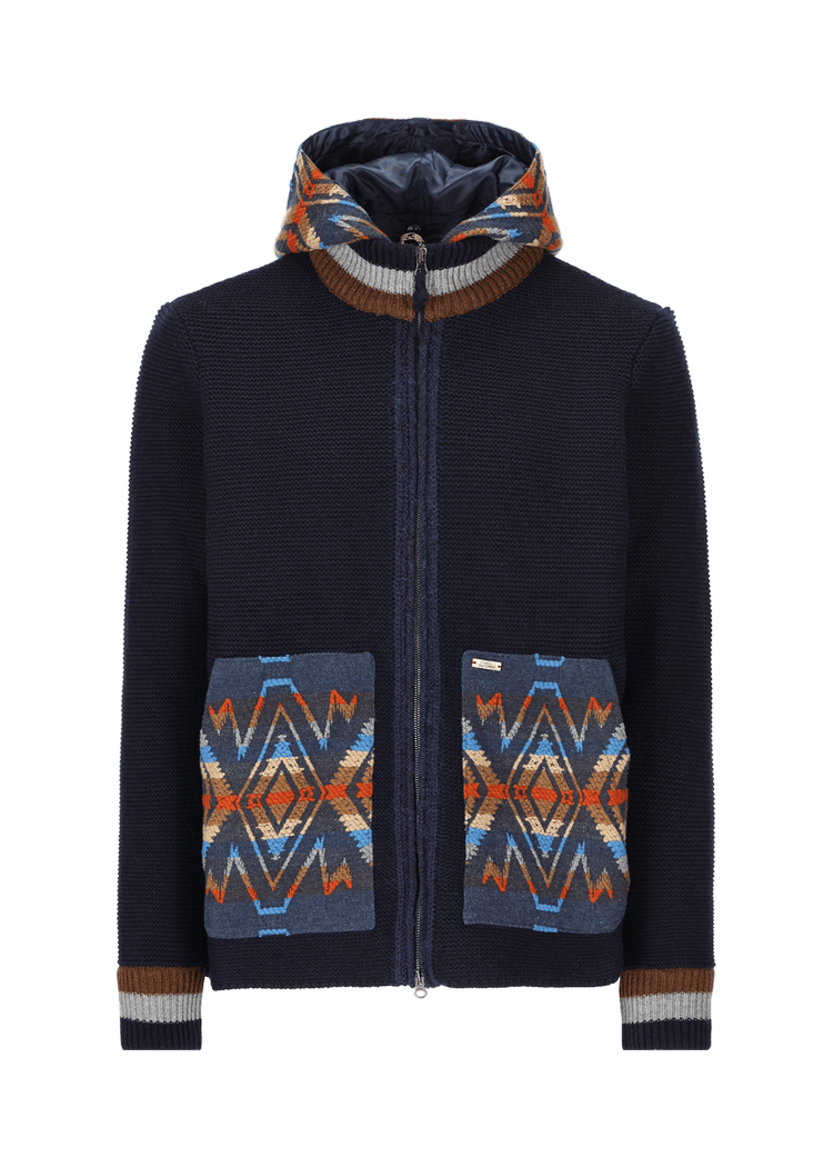 Luis Trenker Cardigan con cappuccio modello Lutor Bestseller