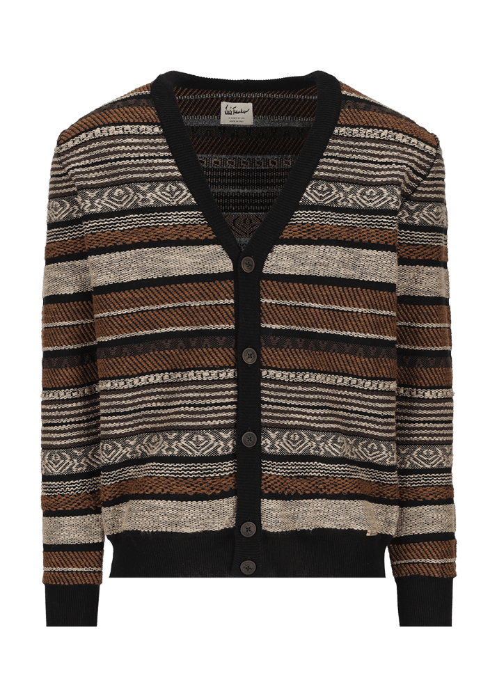 Luis Trenker Cardigan in maglia con motivo a righe modello Luwiago Offerte giornaliere