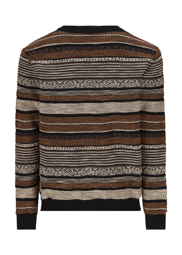 Luis Trenker Cardigan in maglia con motivo a righe modello Luwiago Offerte giornaliere